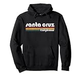Estilo retro de Santa Cruz California Vintage 70's 80's Sudadera con Capucha