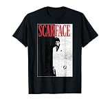 Scarface Distressed Movie Poster Photo Camiseta para mujer, negro, S