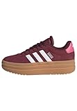 adidas Unisex niños VL Court Bold Junior Shoes, Shadow Red/Cloud White/Pink Fusion, 38 EU
