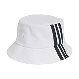 adidas Unisex Adulto Sportswear 3 Stripes Bucket Hat, White/Black, S-M