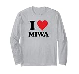 I Heart Miwa First Name I Love Custom Stuff Manga Larga