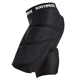 Bodyprox - Pantalones Cortos Protectores Acolchados para Snowboard, Patinaje y esquí, protección Tridimensional de la Cadera, el Trasero y el coxis