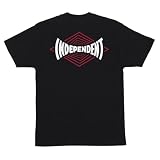 Independent Vertigo Span - Camiseta de manga corta para hombre, Negro, Large