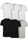 Urban Classics Basic Tee 6-pack, Camiseta para Hombre, Multicolor (Wht/Wht/Wht/Blk/Blk/Gry), XXL