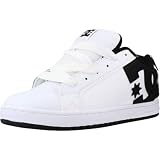 DC Shoes Court Graffik - Zapatos de Piel Para Hombre Zapatillas para Hombre, White Black Black, 39 EU