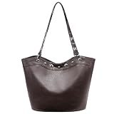 GAEKEAO Bolso Tote Mujer Grande Con Tachuelas Gran Capacidad, Bolso De Hombro En Cuero Vegano Con Correa Ajustable, Tote Bag Modelo Versátil Para Trabajo Y Ocio