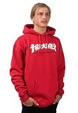 Thrasher Godzilla - Sudadera con capucha para hombre, Rojo, Medium