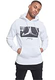 Mister Tee sudadera con capucha, manga larga, de hombre, con estampación delantera, gorro con cordón, bolsillo delantero, de moda urbana, distintos colores, tallas XS - 5XL