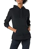 Amazon Essentials Sudadera Tipo túnica de Rizo francés con Capucha para Mujer, Color Negro, Talla M