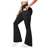 Neteson Pantalon Mujer Campana Yoga Pantalones Acampanados Flared Leggins
