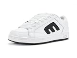 etnies Kingpin 2K - Tenis de skate para hombre, blanco/negro, 10.5
