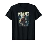 In Flames Cobertura perdida Camiseta Unisex Jóvenes Adultos, Entusiastas de la Actividad al Aire Libre, Manga de Doble Puntada, Negro, Talla S