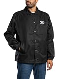 Vans Chaqueta Torrey de nailon para hombre, Negro, M