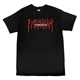 Thrasher Camiseta de manga corta Blood Drip para hombre, Negro, Large