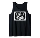 Chola Goth Mexicano Latino Gótico Orgullo Punk Rock Música Camiseta sin Mangas