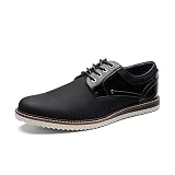 Bruno Marc Zapatos Cordones Zapatillas Casual Hombre,Size 44,Negro