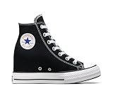 Converse Chuck Taylor All Star Cuña Plataforma, Negro, 38 EU