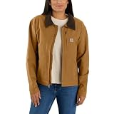 Carhartt Detroit - Chaqueta de trabajo para mujer, marrón, XL