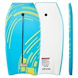 VEVOR Tabla de Bodyboard de 105,5 cm, Tabla de Surf Bodyboard con Núcleo de Espuma EPS y Correa para Muñeca, Capacidad de Carga de 81,7 kg, Resistente a los Rayos UV, para Principiantes, Jóvenes
