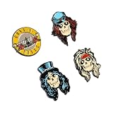 Grupo Erik Set Pins Guns N Roses - 4 Figuras Guns N Roses, broches