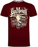 Gas Monkey Garage Mechanics Spanner - Camiseta para hombre, color verde militar, granate, L