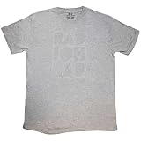 Radiohead Official Note Pad (Cut out) Grey Organic T Shirt Camiseta, 54 Unisex Adulto