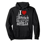 I Heart Seville I Love Seville Souvenir Sudadera con Capucha