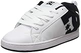 DC Shoes Court Graffik - Zapatos de Piel Para Hombre Zapatillas para Hombre, White Black Black, 38.5 EU