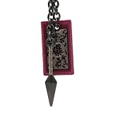 ABYSTYLE Naruto Shippuden Kunai - Llavero y etiqueta explosiva de 5,5 cm, réplica de arma de metal con dije de tela, accesorios de regalo