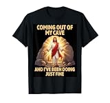 Resurrección de Jesús Saliendo Mi Cueva Divertida Pascua Camiseta