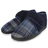 riemot Zapatillas de Casa para Hombre, Pantuflas Cerradas Ajustables