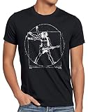Style3 Da Vinci Rock, Camiseta para Hombre, Negro, L