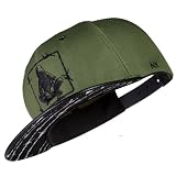 Nebelkind Gorra-Snapback Cap Barbed Wire 1 Verde, Hombre Mujer Unisex, Talla Unica, tamaño Ajustable, Gorra de béisbol Moda, Estilo Streetwear, Gorras de béisbol con Visera Recta