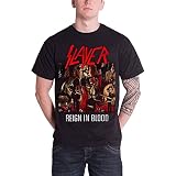 Slayer Reign in Blood - Camiseta Hombre, Black, Medium
