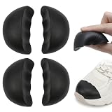 Reductor Talla Zapato y Punteras para Zapatos Grandes - 2 Pares de Rellenos Ajustables para Zapatos Sueltos, Insertos de Espuma Suave para Hacer Zapatos más Pequeños, Talla L, Negro