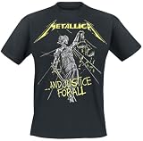 Metallica ...and Justice For All - Tracklist Hombre Camiseta Negro 100% algodón Regular