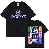 KASENFASHION Katseye tee Camiseta Unisex Algodón Retro Y2K Streetstyle Manga Corta Moda Urbana Casual Hombre Mujer