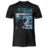 CRAZY FOR ROCK Camiseta Oficial de Linkin Park Meteora. Camiseta Unisex de Algodón. Talla Regular para Adulto y Niño, Negro , L