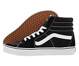 Vans Sk8-Hi - Botas de skate, talla 37, color negro (Black/Back/White)
