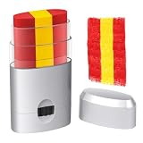 ALIIP Pintacaras Bandera de España, Pintura Cara Facial con Bandera España | Palitos de Crayón Rayados Amarillo y Rojo para Adultos Niño Copa del Mundo,Campeonato Europeo,Fiesta Carnaval,Halloween