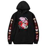 LKY STAR Hazbin Hotel Merch Sudaderas con Capucha Impresión Sweatshirt Langarm para Niños Niñas Anime Charlie Morningstar Vaggi Cosplay Hoodie
