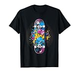 Graffiti con monopatín Camiseta