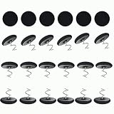 24 tachuelas para tapicería, alfileres giratorios para tapicería, fundas y faldas de cama (negro)