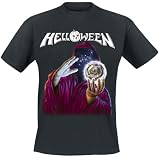 Helloween Seven Keys Tour 87 Hombre Camiseta Negro 100% algodón Regular