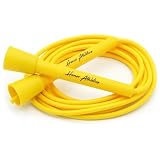 HONOR ATHLETICS Comba de velocidad – ideal para double unders, boxeo, MMA y entrenamiento cardio (Amarillo, 10 ft rope – (Fits users up to 6'3'))