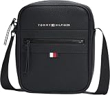 Tommy Hilfiger Bolso bandolera Hombre Essential PU Mini Reporter pequeño, Negro (Black), Talla Única