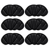 6Pcs Taloneras para zapatos, almohadillas para talones reducir talla zapato, almohadillas taloneras antirozaduras zapatos, protector talon zapato para mujeres y hombres (Negro)