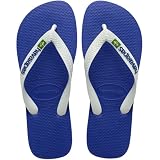 Havaianas - Top Brasil Logo, Chanclas Cómodas, Duraderas y Ligeras, Tiras Bicolores con Bandera de Brasil, con Suela Antideslizante, Adultos Unisex