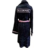 BlackPink Rock Off Trade Albornoz con logotipo de la banda, color rosa , M