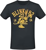 Blink-182 Mascot Hombre Camiseta Negro 100% algodón Regular